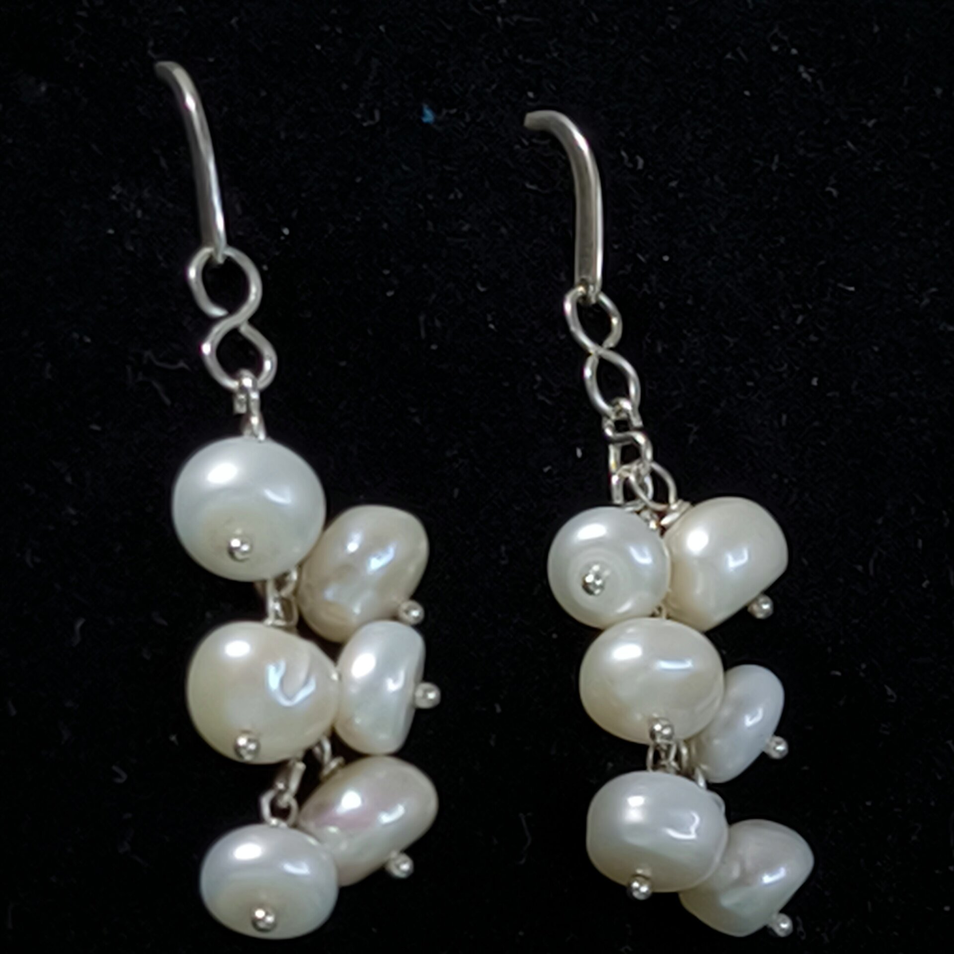 Pendientes de Plata de Ley con Caracoles y Cristales Swarovski Fucsia y Rosado - 2