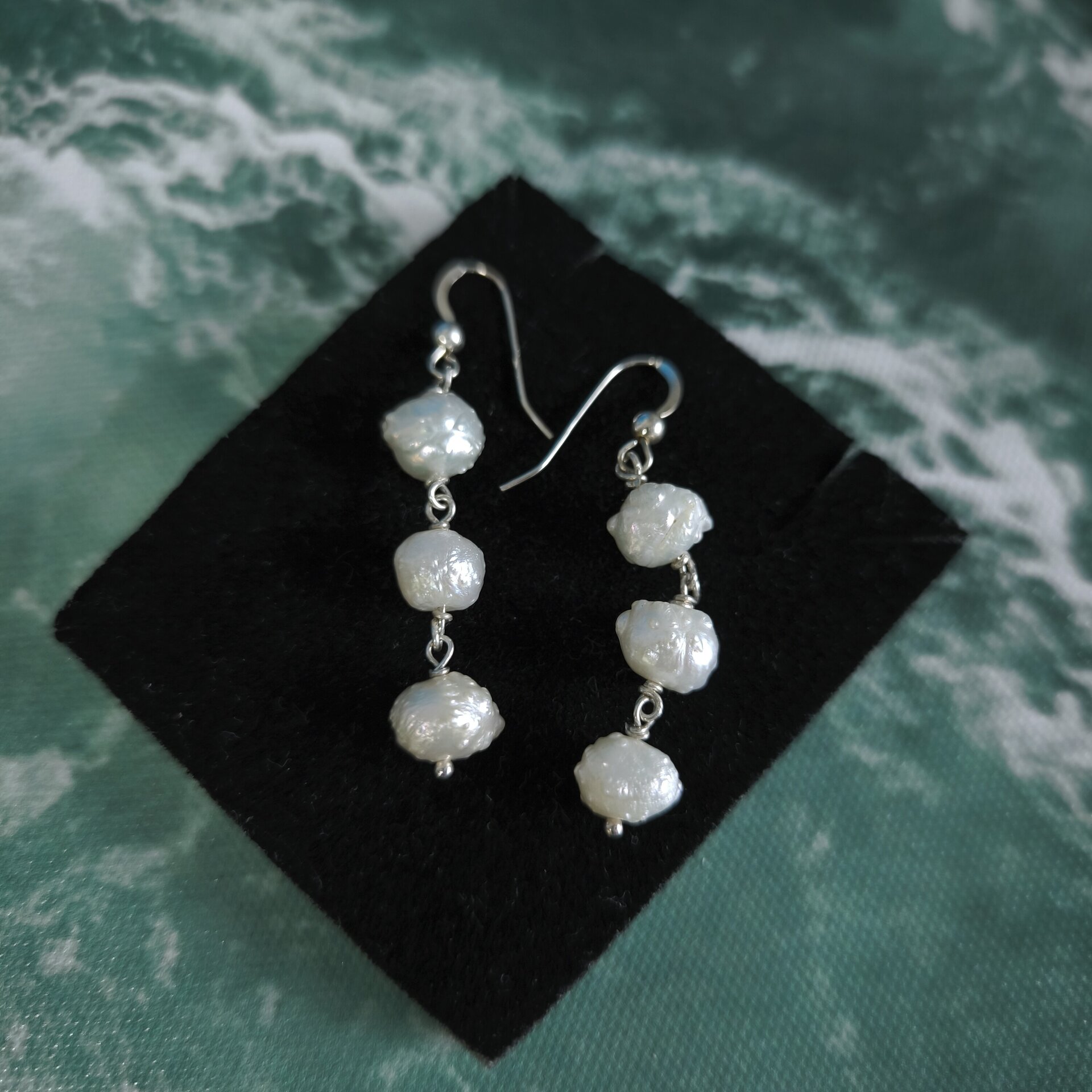 Pendientes de Plata de Ley con Caracoles y Cristales Swarovski Fucsia y Rosado - 10