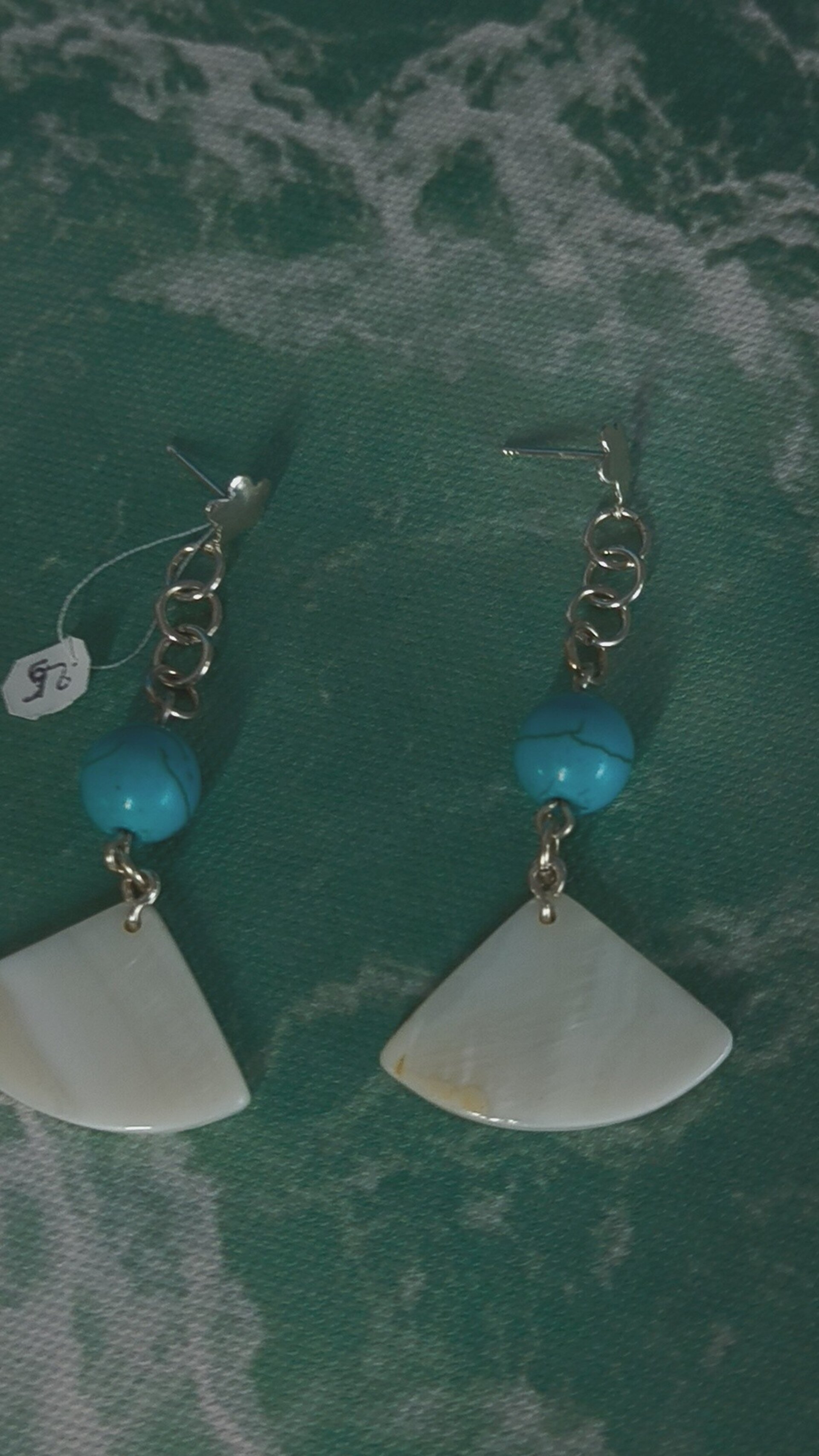 Pendientes de Plata de Ley con Caracoles y Cristales Swarovski Fucsia y Rosado - 8