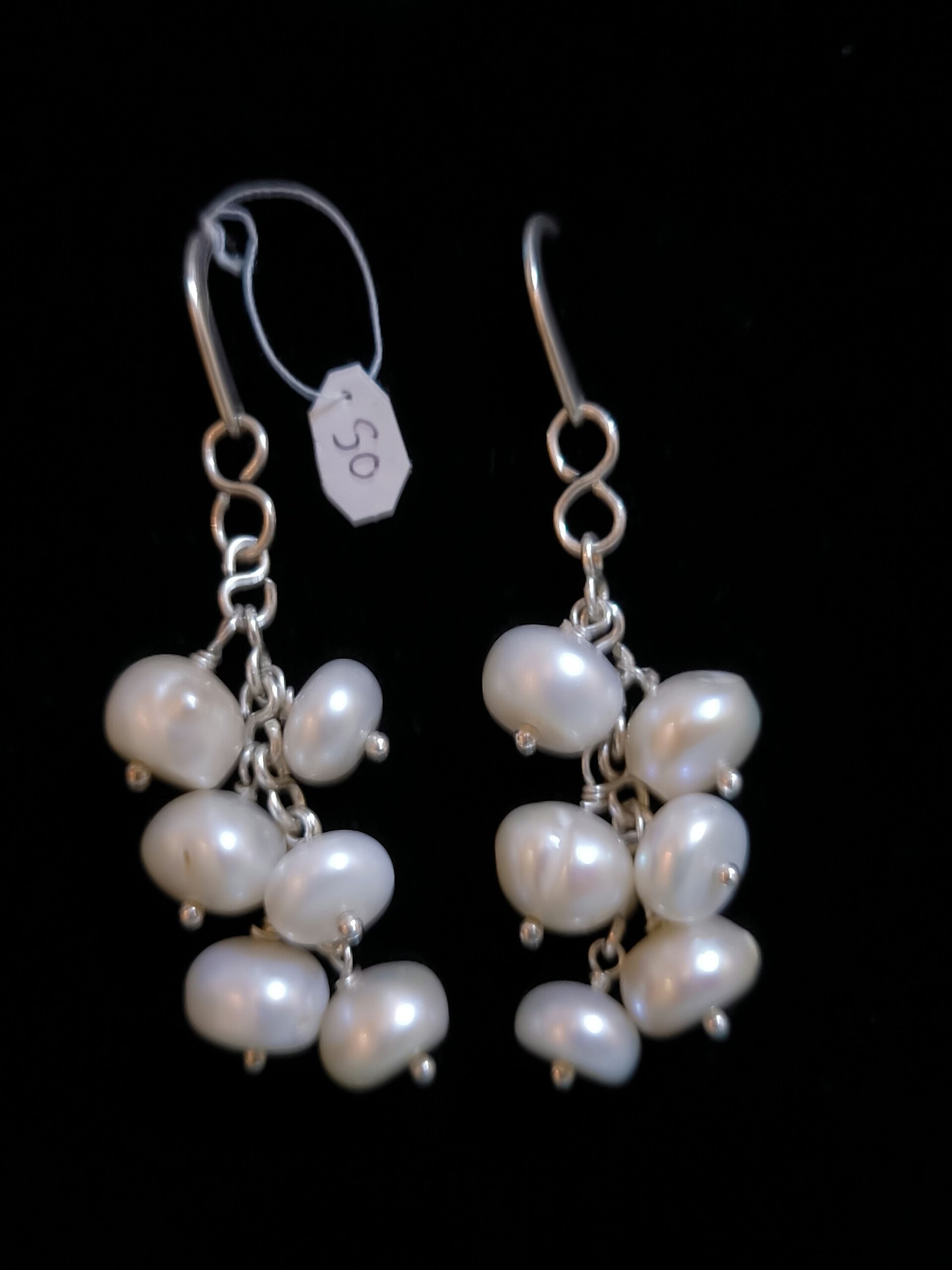 Pendientes de Plata de Ley con Caracoles y Cristales Swarovski Fucsia y Rosado - 13