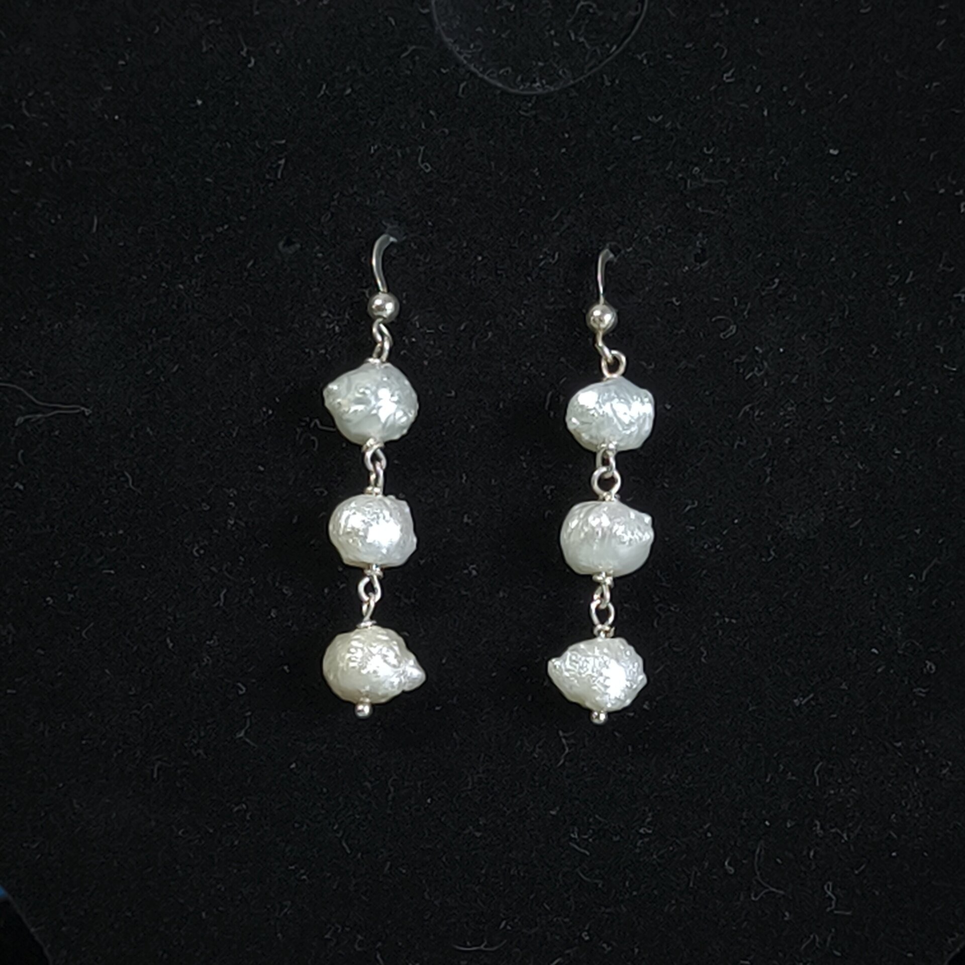 Pendientes de Plata de Ley con Caracoles y Cristales Swarovski Fucsia y Rosado - 6