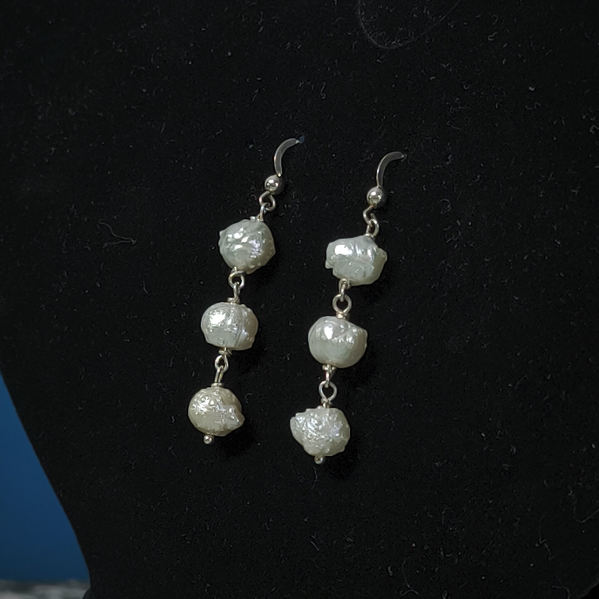 Pendientes de Plata de Ley con Caracoles y Cristales Swarovski Fucsia y Rosado - 2