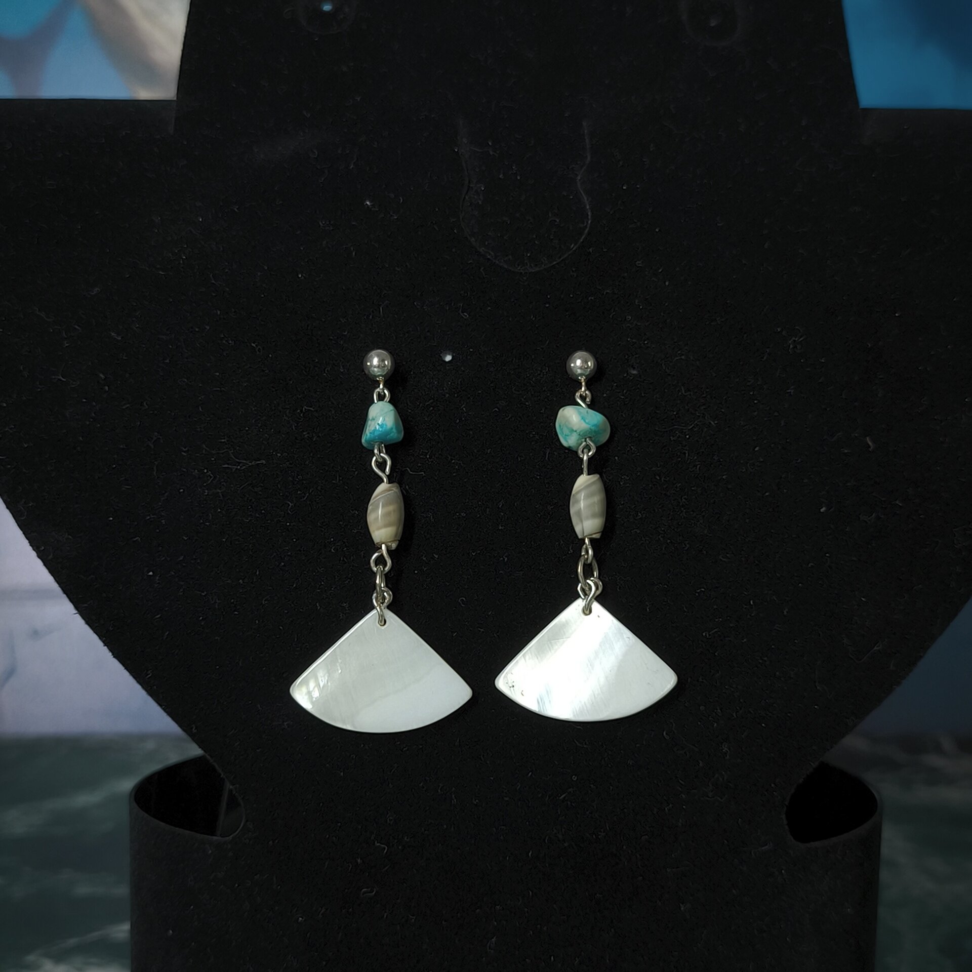 Pendientes de Plata de Ley con Caracoles y Cristales Swarovski Fucsia y Rosado - 6