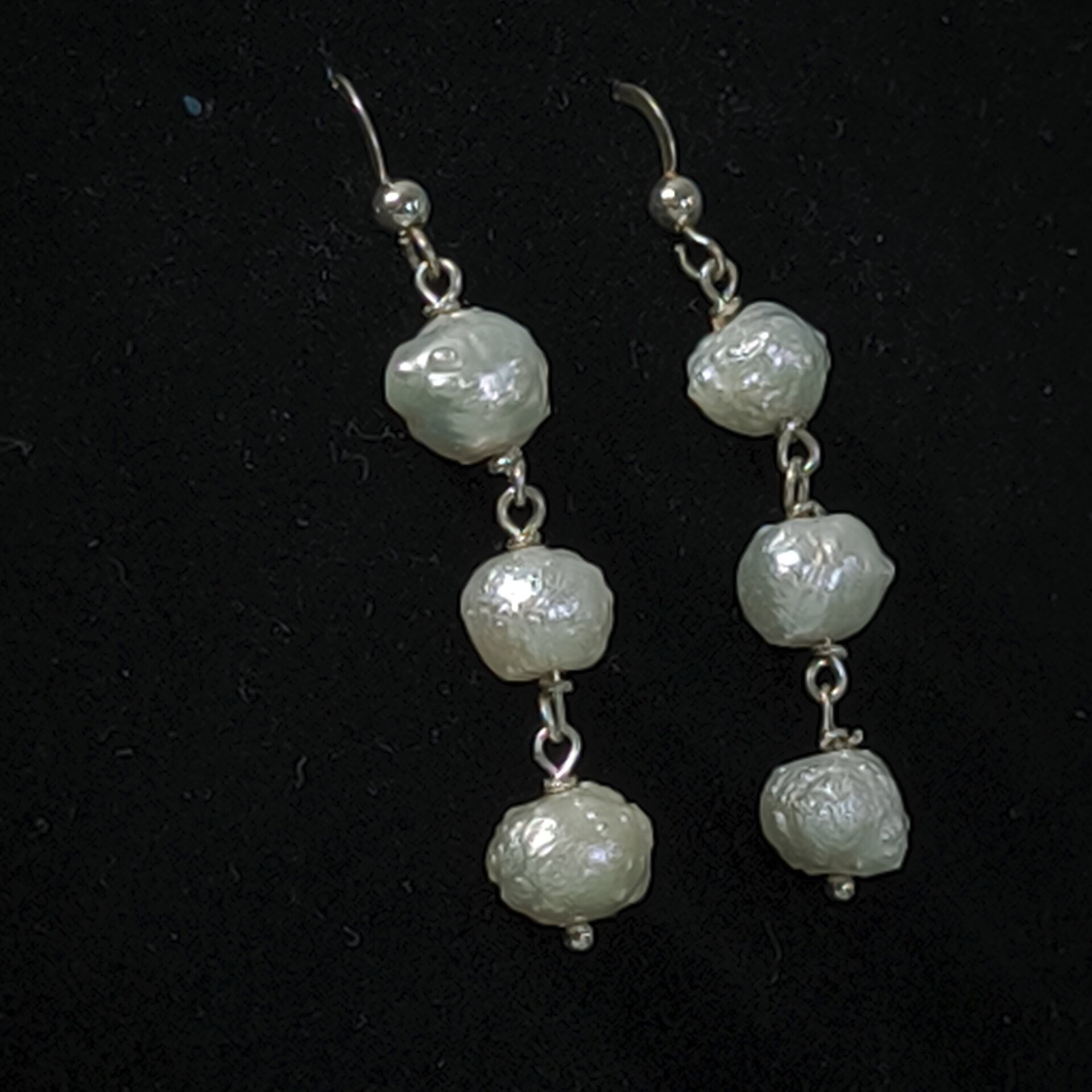 Pendientes de Plata de Ley con Caracoles y Cristales Swarovski Fucsia y Rosado - 3